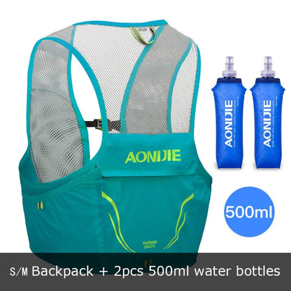 AONIJIE - Mochila com chaleco de hidratação para correr, transpirável, leve, para maratonas, trail running, 2,5 L