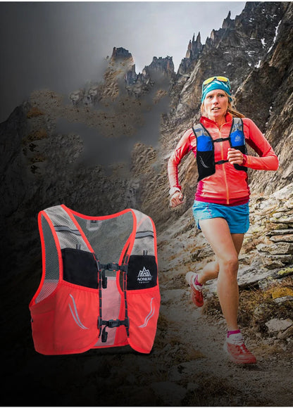 AONIJIE - Mochila com chaleco de hidratação para correr, transpirável, leve, para maratonas, trail running, 2,5 L