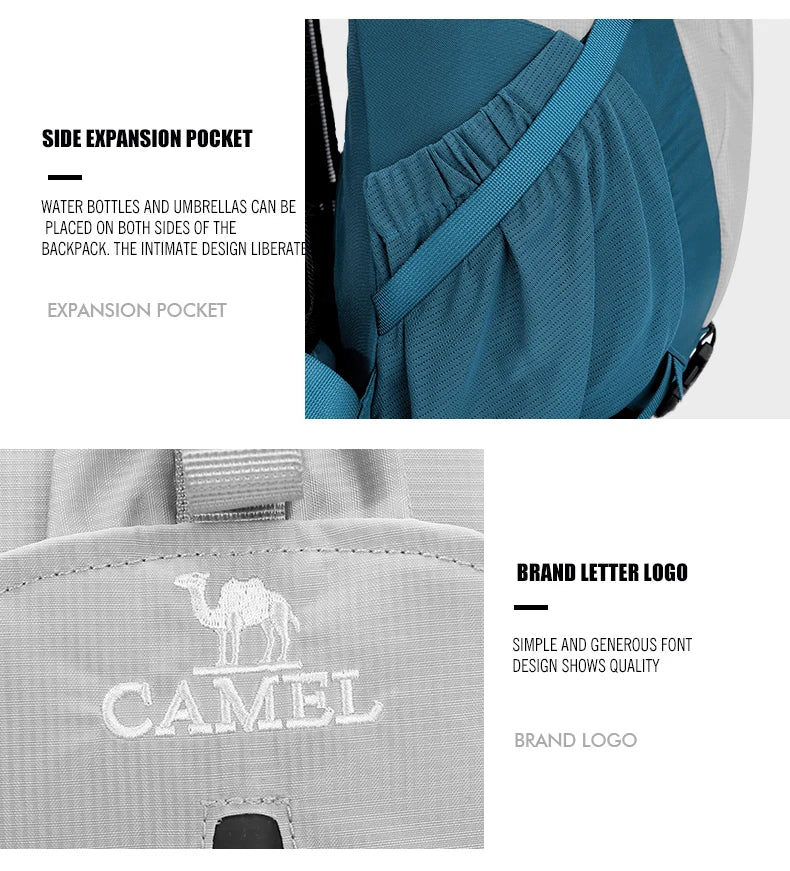 GOLDEN CAMEL Mochilas impermeables para hombres y mujeres, bolsa de escalada, mochila ultraligera para senderismo con bolsas deportivas.